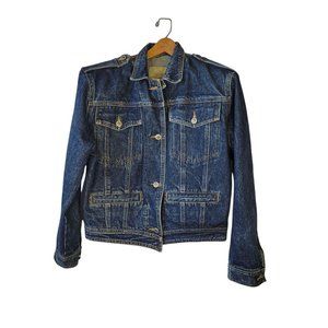 Helium Denim Mens Unisex Jacket Medium Quilt Patchwork Detail 100% cotton Indigo